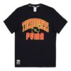 PUMA x The Hundreds Bluza z okrągłym dekoltem i nadrukiem w kształcie litery S, z krótkim rękawem, w kolorze czarnym