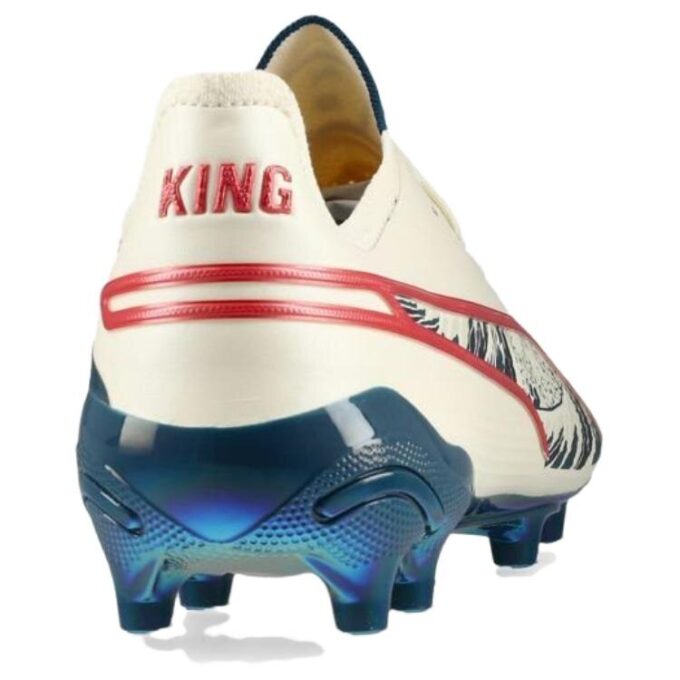PUMA x Unisport King Ultimate FG „Kremowo-biało-czerwony”