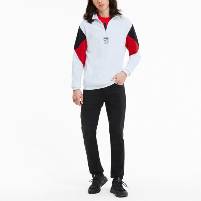Rebel Half-Zip TR „Biało-czarno-czerwony”