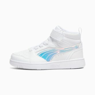 Rebound V6 Shine Little Kids’ Mid-Top Easy-On Sneakers Rebound V6 Shine Little Kids’ Mid-Top Easy-On Sneakers