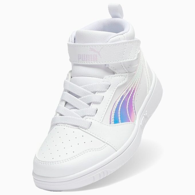 Rebound V6 Shine Little Kids’ Mid-Top Easy-On Sneakers Rebound V6 Shine Little Kids’ Mid-Top Easy-On Sneakers