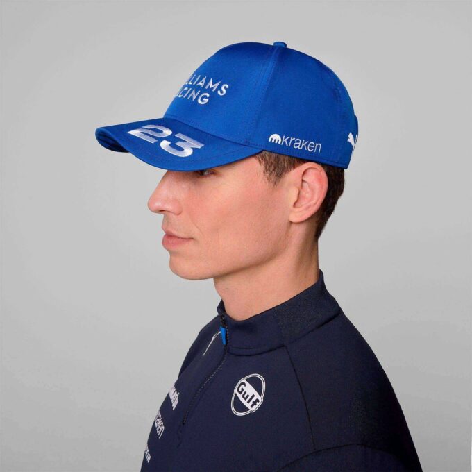 Regulowana czapka Albon Replika Williams Racing 2025 Regulowana czapka Albon Replika Williams Racing 2025