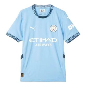 Replika koszulki domowej Manchester City 24/25 w kolorze niebieskim