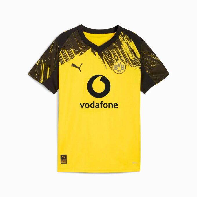 Replika koszulki piłkarskiej Borussia Dortmund Home 25/26 dla dużych dzieci