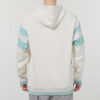 Retro haftowane logo sportowe kremowo-białe