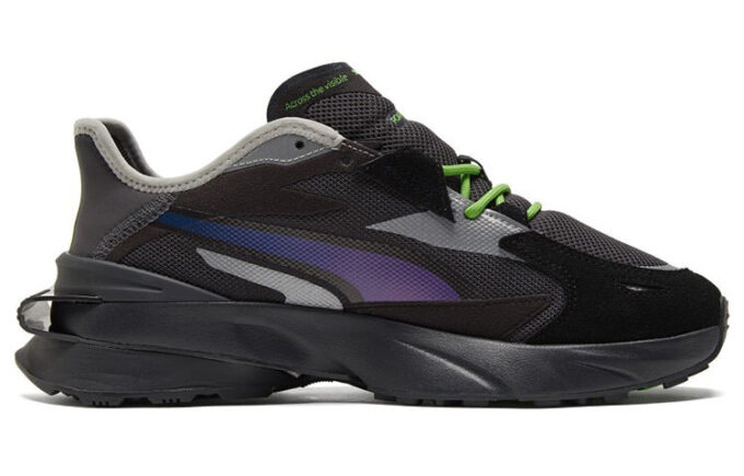 ROARINGWILD x PUMA Unisex Pwrframe Op-1 Buty sportowe czarne „niebieskie”