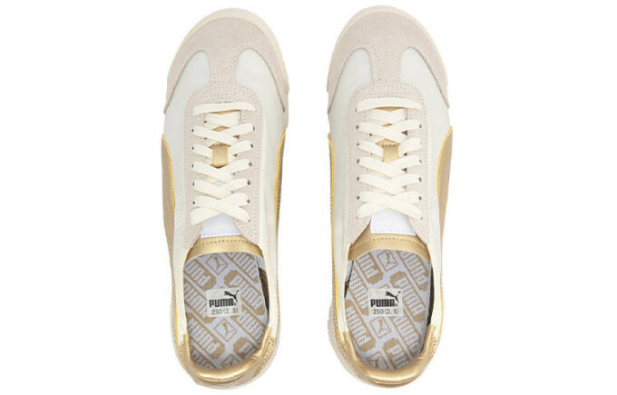 Roma OG Nylon „Metallic – Whisper White Team Gold”