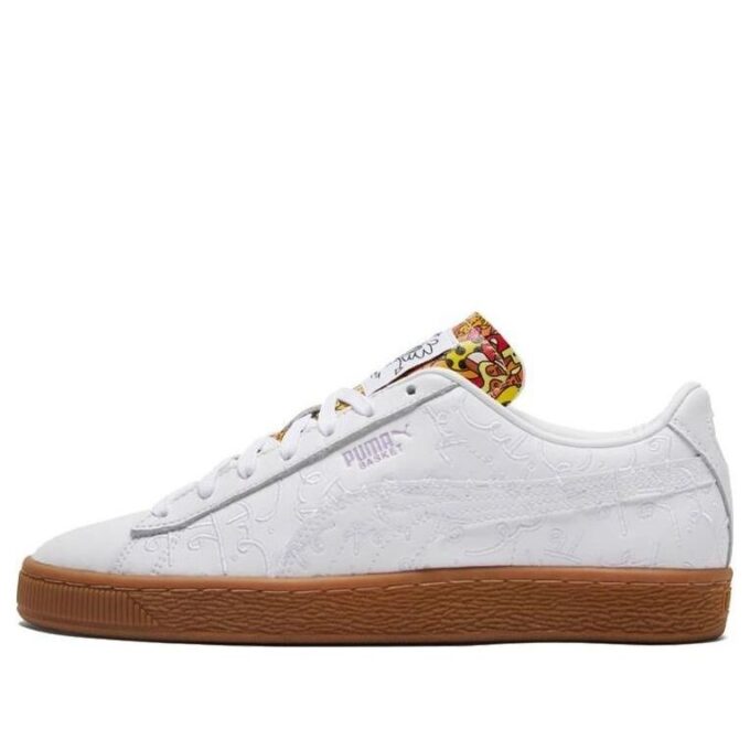 Romero Britto x Basket „Embroidered – White Gum”