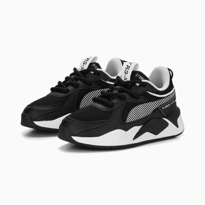 RS-X Czarno-białe trampki dla małych dzieci RS-X Czarno-białe trampki dla małych dzieci