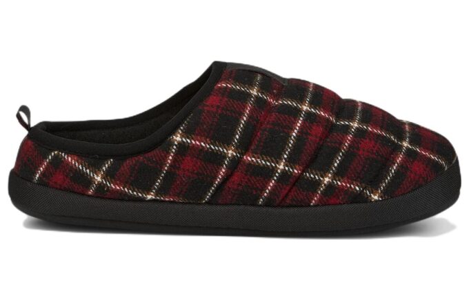 Scuff Flanel Slip-On „Black Red”