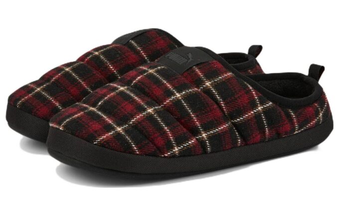 Scuff Flanel Slip-On „Black Red”