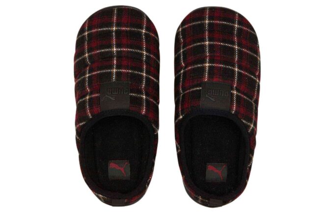 Scuff Flanel Slip-On „Black Red”