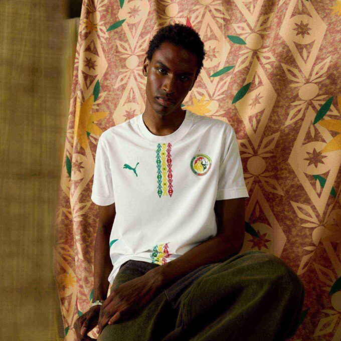 Senegal 2025 Męska replika koszulki piłkarskiej domowej Senegal 2025 Męska replika koszulki piłkarskiej domowej