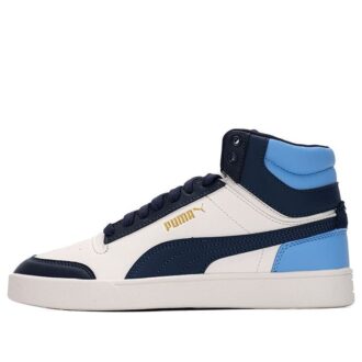 Shuffle Mid Mid Tops Casualowe buty do skateboardingu Unisex Niebiesko-białe
