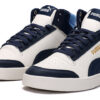 Shuffle Mid Mid Tops Casualowe buty do skateboardingu Unisex Niebiesko-białe