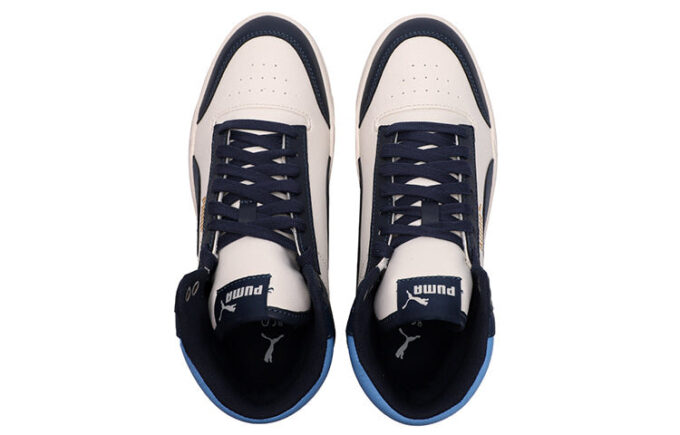 Shuffle Mid Mid Tops Casualowe buty do skateboardingu Unisex Niebiesko-białe