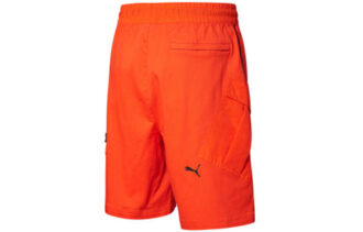 Spodenki PUMA x Attempt „Pomarańczowo-czarne”