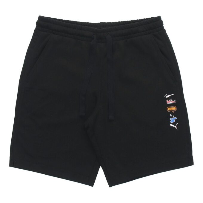 Spodenki sportowe Awareness Athleisure Casual, oddychające, ze ściągaczem, w kolorze czarnym