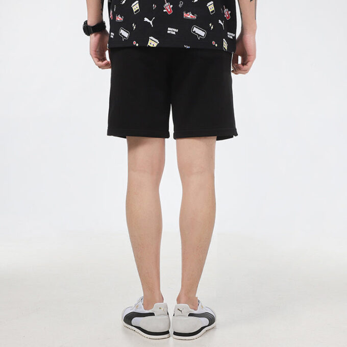 Spodenki sportowe Awareness Athleisure Casual, oddychające, ze ściągaczem, w kolorze czarnym