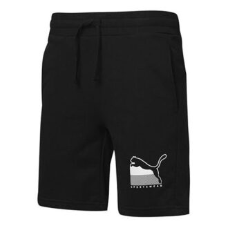 Spodenki sportowe z logo „czarne”