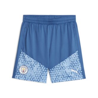 Spodenki treningowe piłkarskie Manchester City w kolorze niebieskim