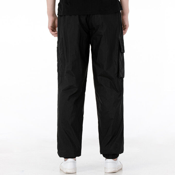 Spodnie cargo w stylu paisley „czarne”