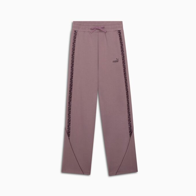 Spodnie damskie Essentials Animal Print z prostymi nogawkami