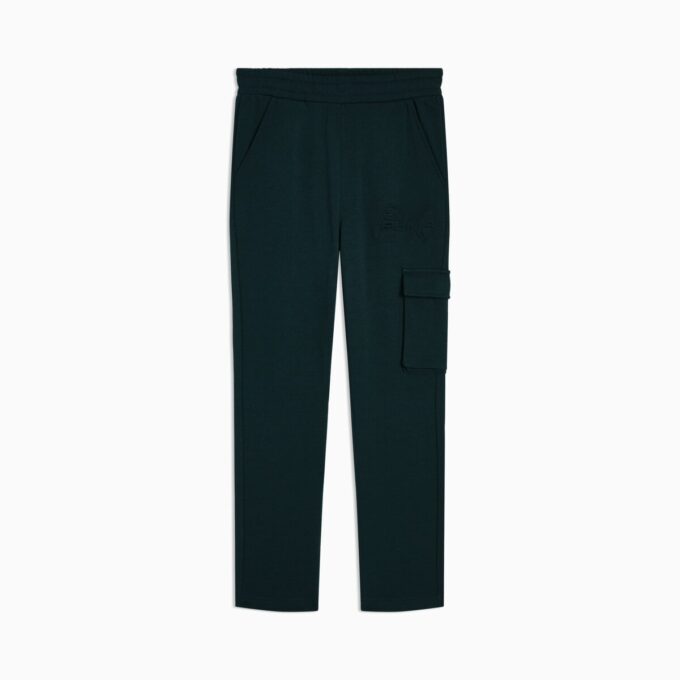Spodnie dresowe Essentials Embossed Little Kids z polaru Cargo