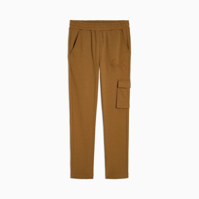 Spodnie dresowe Essentials Embossed Little Kids z polaru Cargo