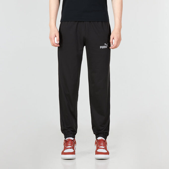 Spodnie dresowe Logo Straight Fit „Czarne”
