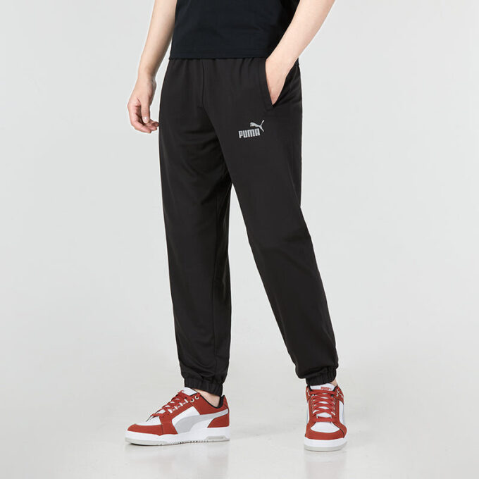 Spodnie dresowe Logo Straight Fit „Czarne”