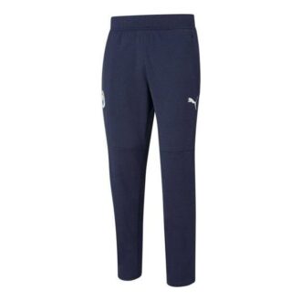 Spodnie dresowe Manchester City Warmup w kolorze granatowym