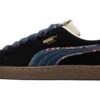 Suede Bz Emb „Czarny Granatowy Marcepan Jasnoniebieski”