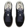 Suede Bz Emb „Czarny Granatowy Marcepan Jasnoniebieski”