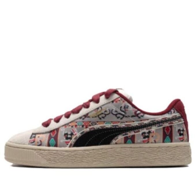 Suede XL Bz Ethnic „Biały czarny czerwony ecru”