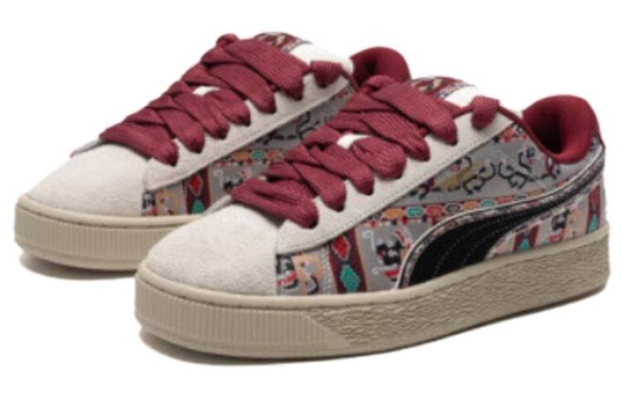 Suede XL Bz Ethnic „Biały czarny czerwony ecru”