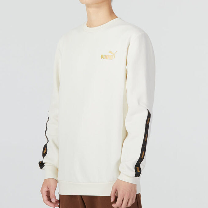 Sweter Ess Metallic Logo „Biały”