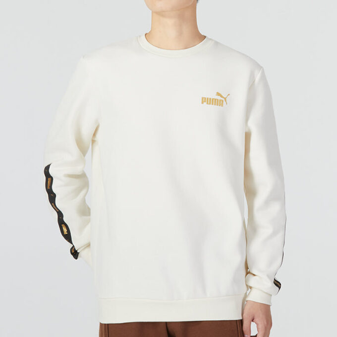 Sweter Ess Metallic Logo „Biały”
