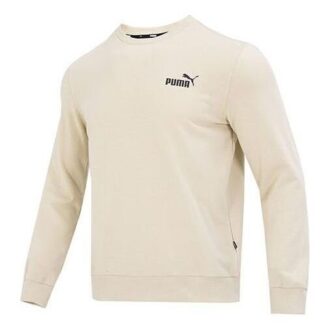 Sweter Ess Small Logo Crew Logo w kolorze beżowym