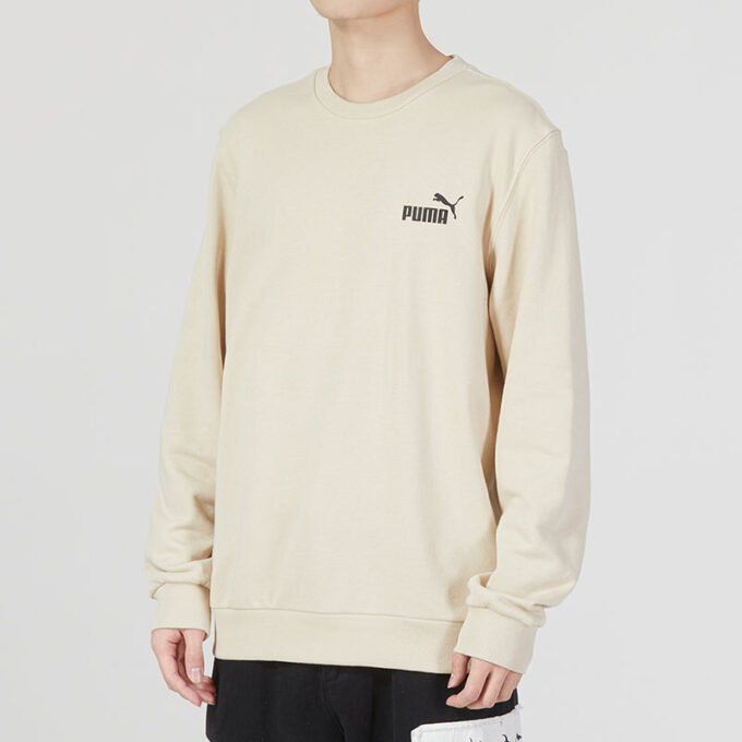 Sweter Ess Small Logo Crew Logo w kolorze beżowym