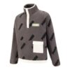 Sweter modułowy z zamkiem błyskawicznym w kolorze szarym