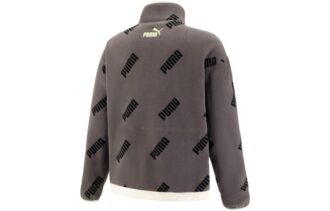 Sweter modułowy z zamkiem błyskawicznym w kolorze szarym