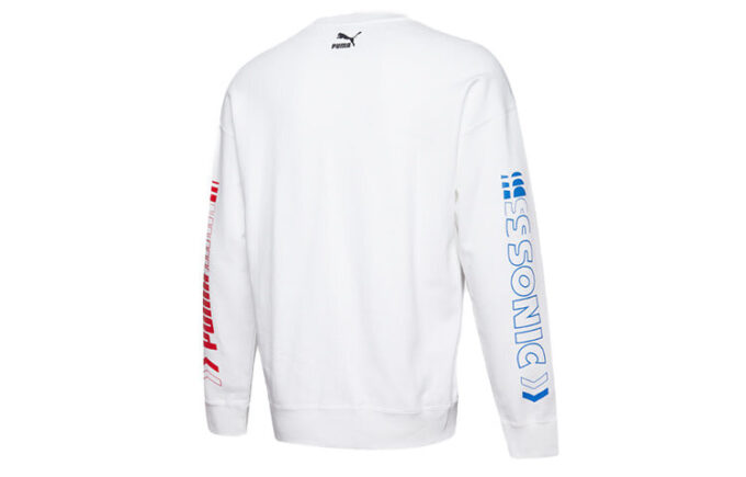 Sweter PUMA x SEGA „Biało-niebieski”