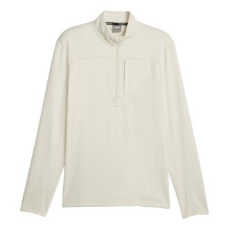 Sweter Run Microfleece 1/2 ZIP w kolorze białym