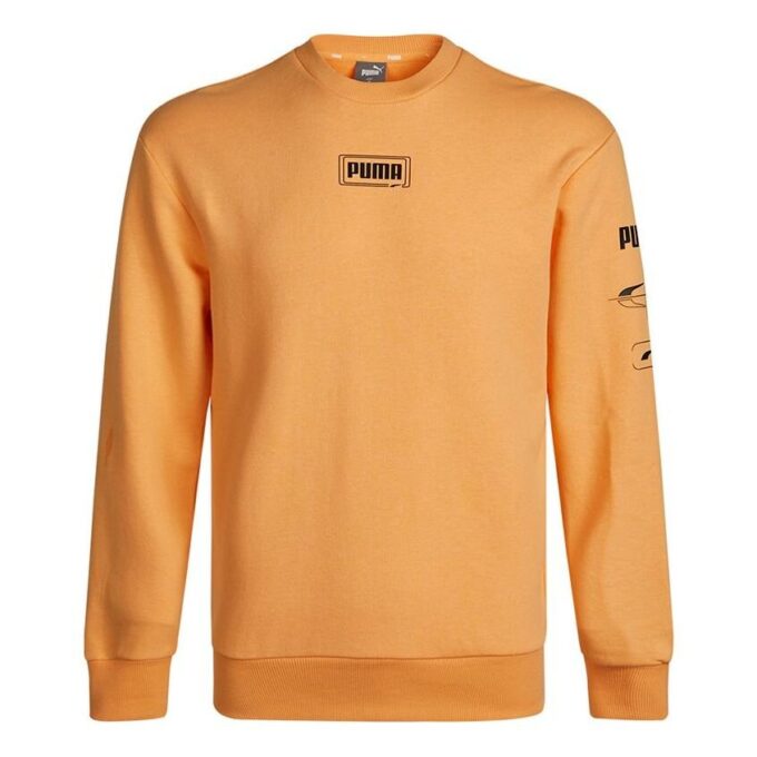 Sweter z długim rękawem Rebel Crew w kolorze pomarańczowo-czarnym