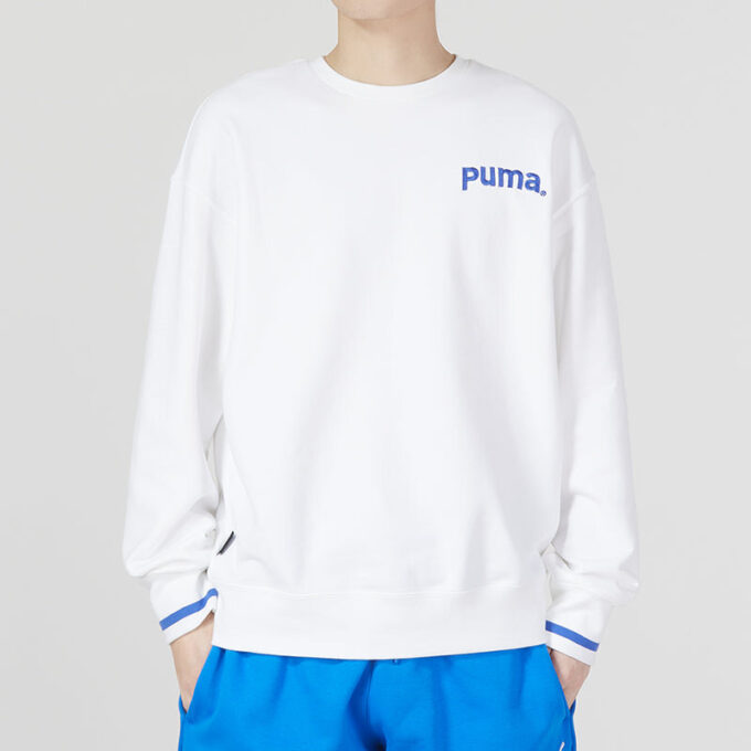 Sweter z długim rękawem Team Crew Tr Logo w kolorze białym