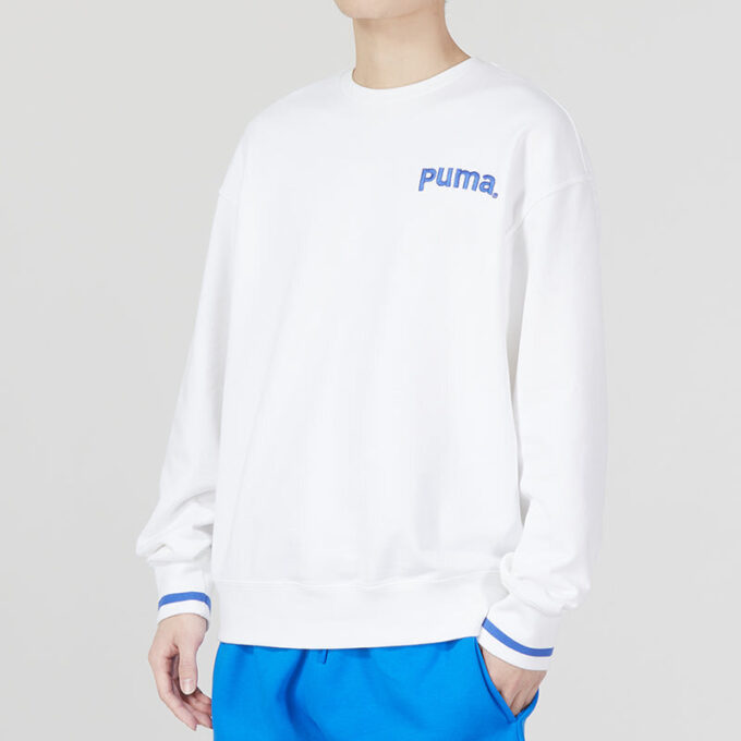 Sweter z długim rękawem Team Crew Tr Logo w kolorze białym