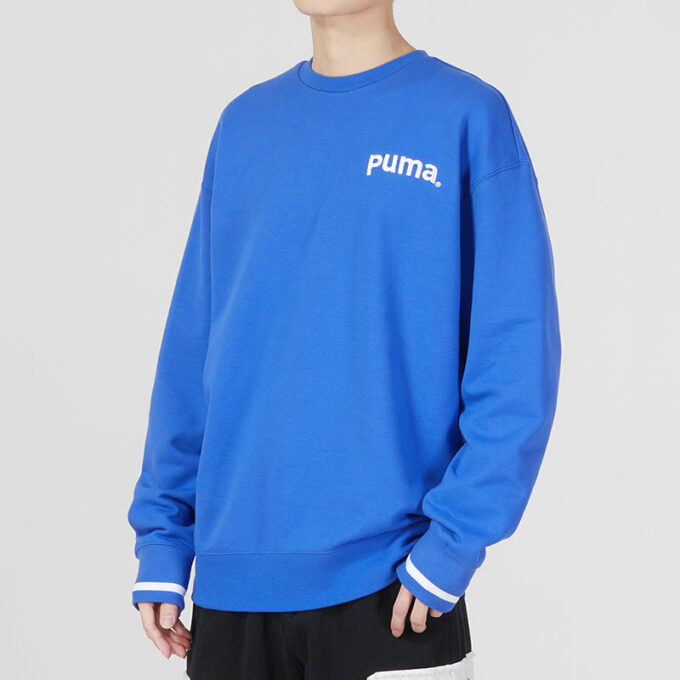 Sweter z logo Team Crew Tr w kolorze niebieskim
