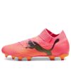 Sznurowane buty piłkarskie Future 7 Pro FG/AG w kolorze różowym