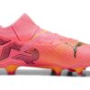 Sznurowane buty piłkarskie Future 7 Pro FG/AG w kolorze różowym